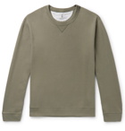 Brunello Cucinelli - Loopback Cotton-Blend Jersey Sweatshirt - Green
