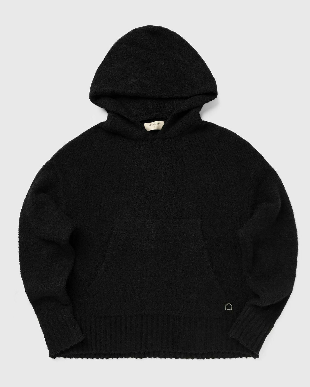 Reternity IRIS KNIT HOODIE Black Mens Hoodies/Pullover