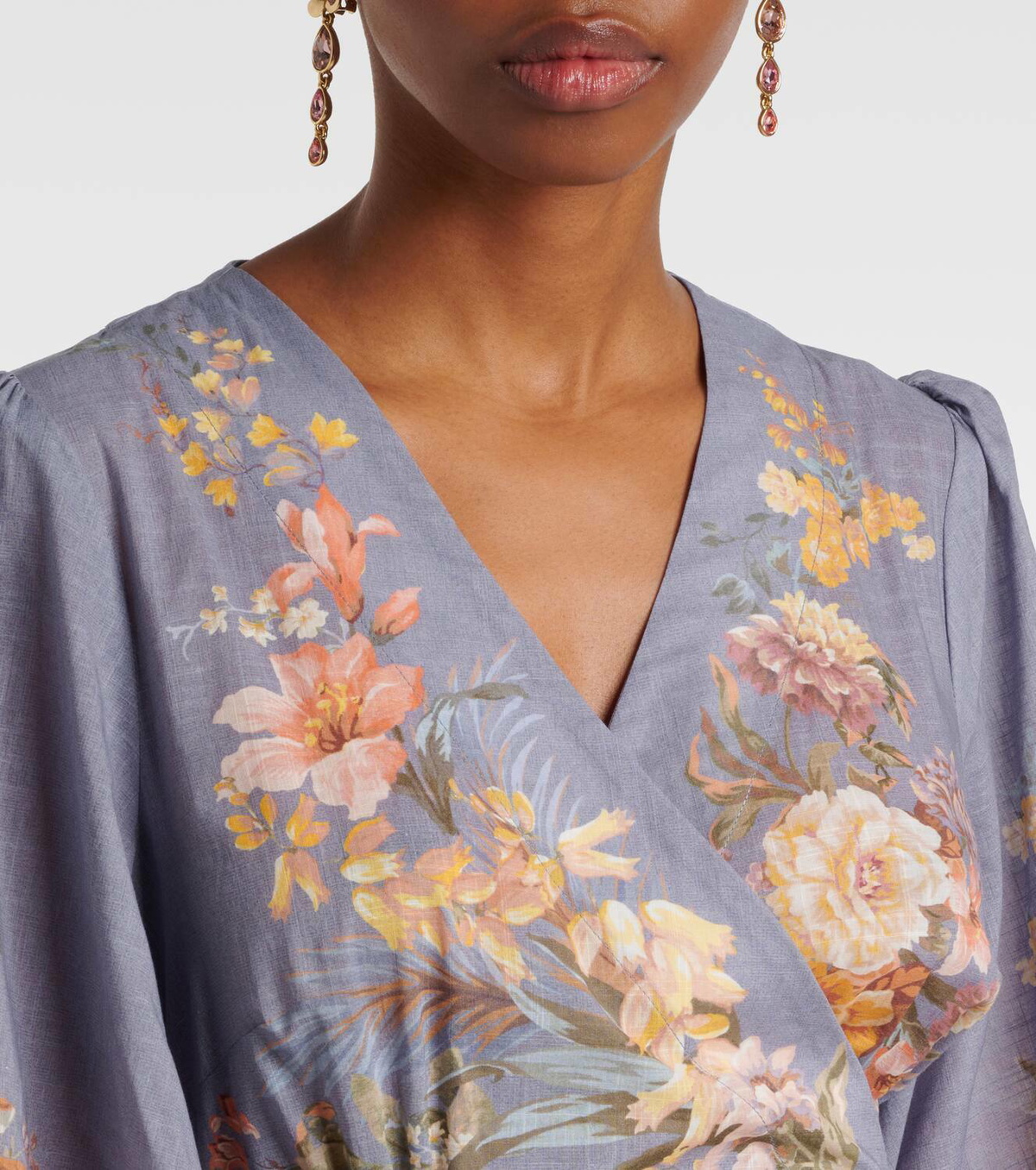 Zimmermann Tallow floral cotton wrap dress Zimmermann