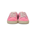Saint Laurent Pink Suede Court Classic SL/06 Sneakers