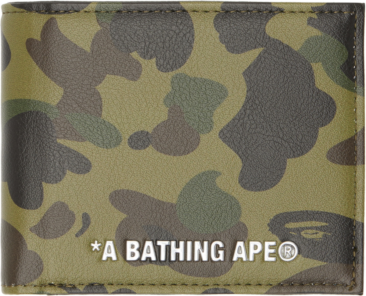 BAPE Khaki 1st Camo Mini Wallet