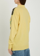 JW Anderson Pringle Argle Wool Polo Jumper Yellow