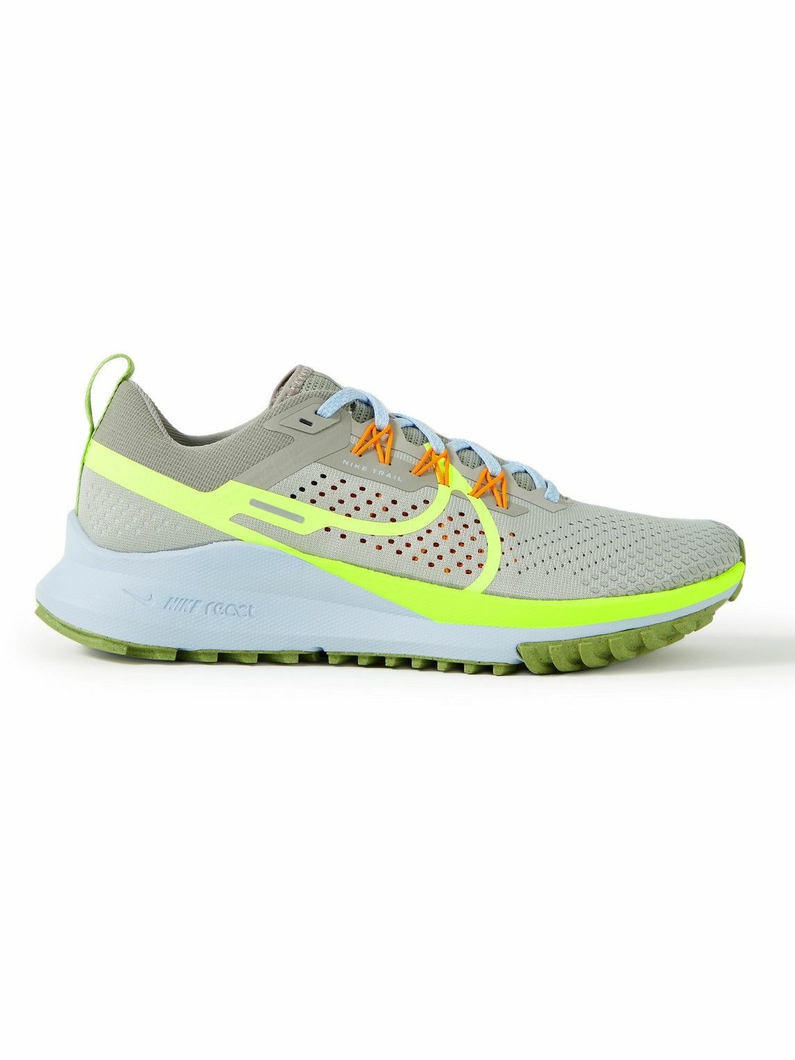 Nike Pegasus Trail 4 Rubber-Trimmed Mesh Running Sneakers - Gray Nike Running