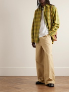 Marni - Checked Brushed-Knit Shirt - Yellow