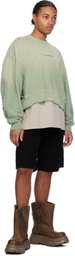 B1ARCHIVE Green Oversized Crewneck Sweatshirt