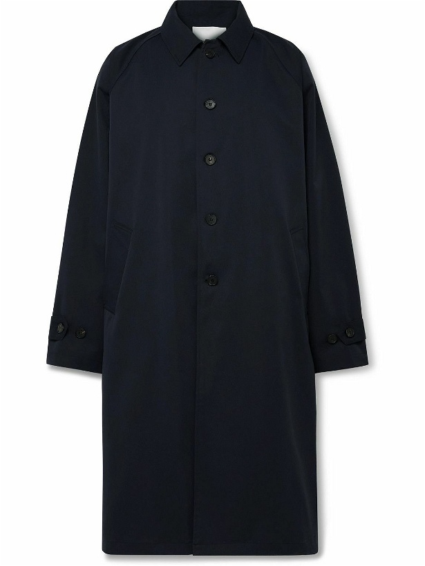 Photo: The Frankie Shop - Emil Twill Trench Coat - Blue