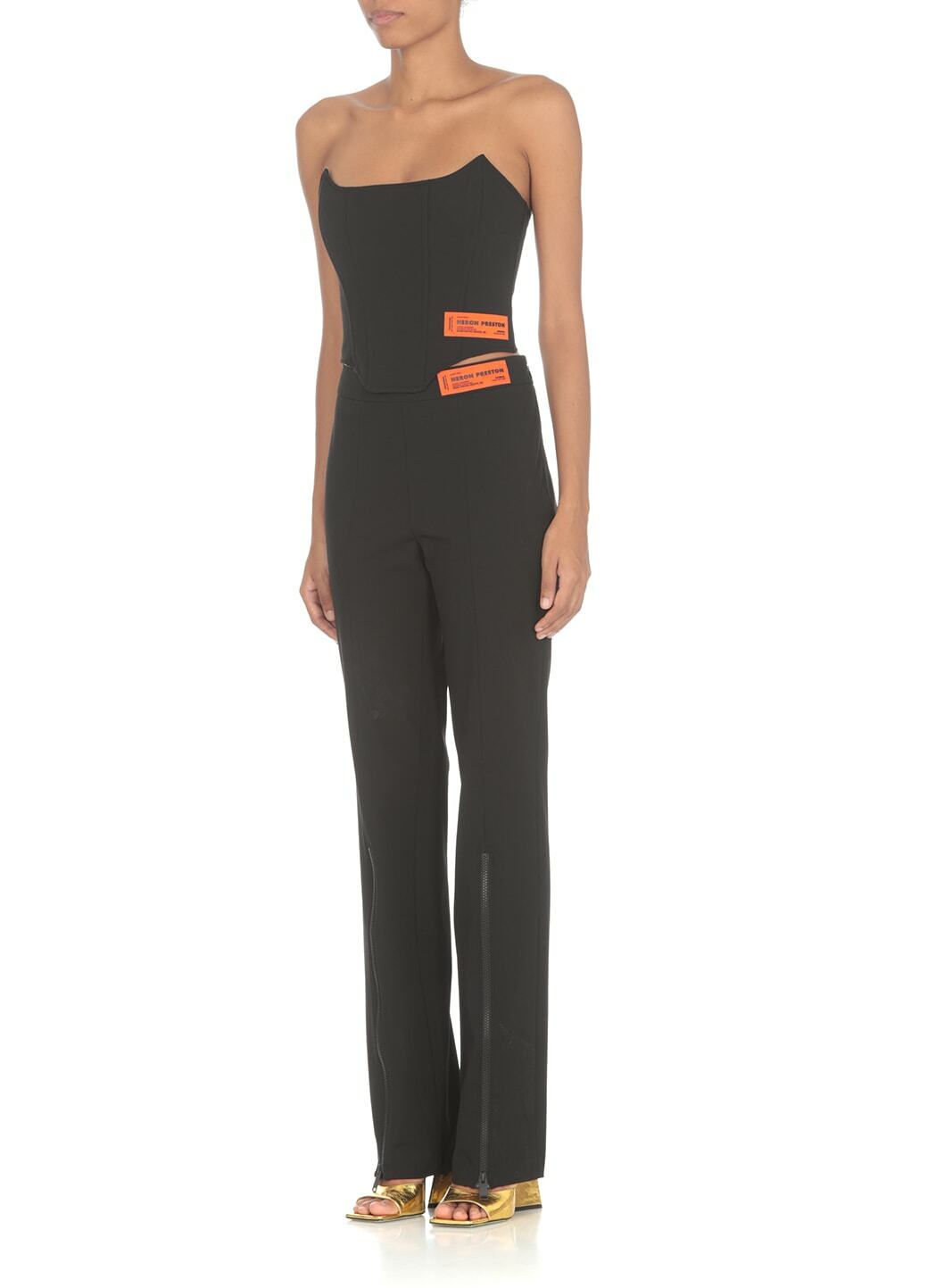 HERON PRESTON Gabardine Zip Pants