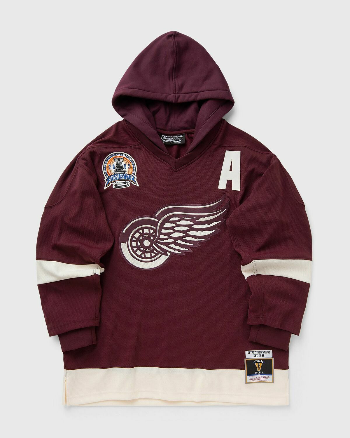 Mitchell & Ness X JUST DON NHL JERSEY HOODIE DETROIT RED WINGS Red Men