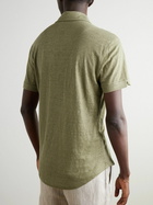 Orlebar Brown - Sebastian Linen-Jersey Polo Shirt - Green