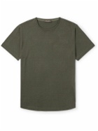 Loro Piana - Soft Slim-Fit Silk and Cotton-Blend T-Shirt - Green