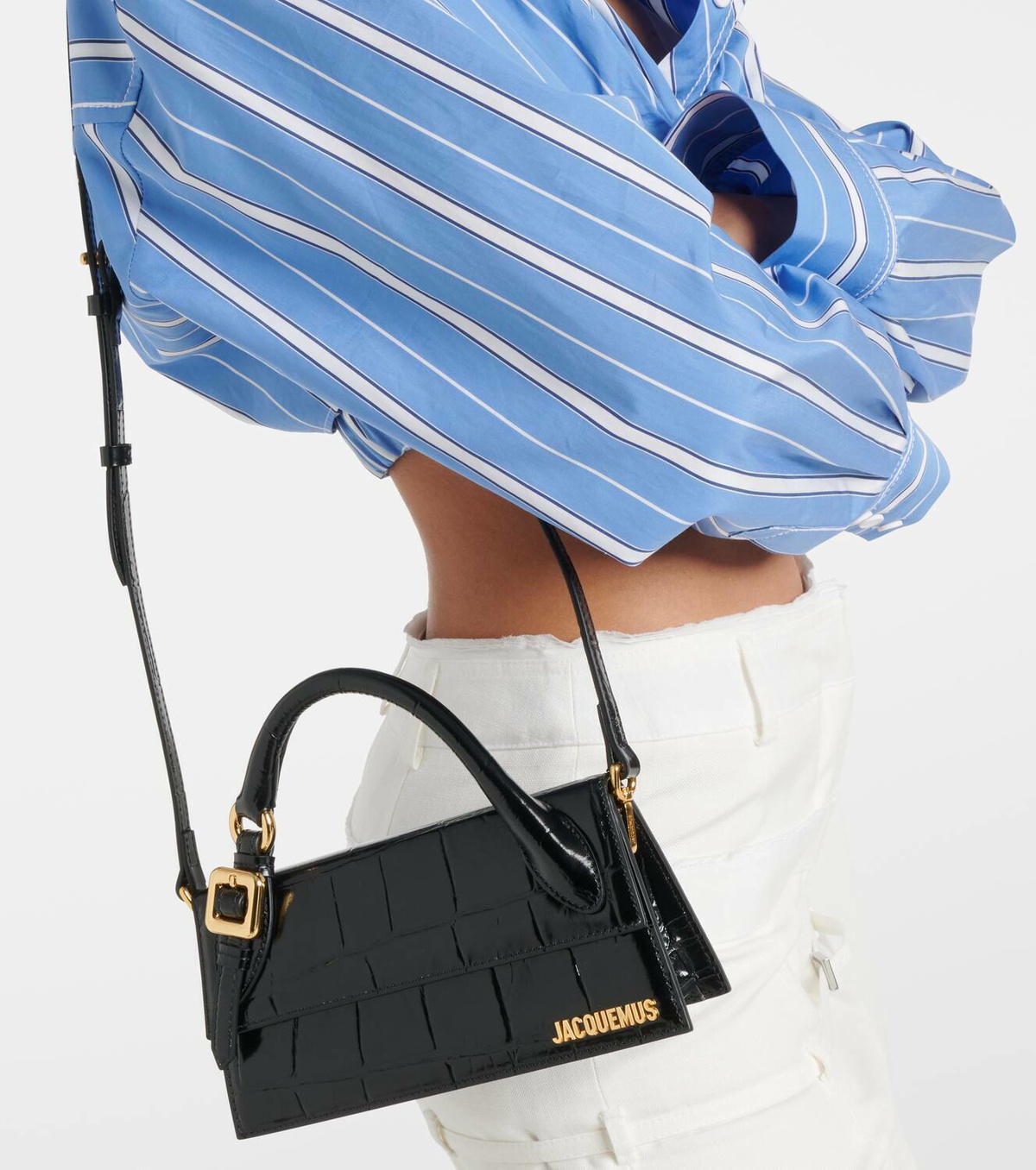 Jacquemus Le Chiquito Long Boucle leather shoulder bag Jacquemus