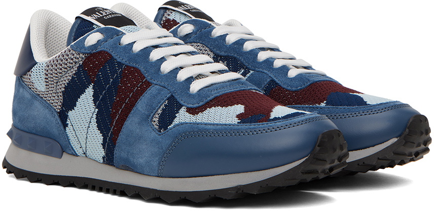 Valentino Garavani Blue Rockrunner Sneakers