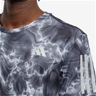 Adidas Running Men's Adidas Own The Run T-Shirt in White/Black/Grey Six