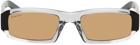 Jacquemus Grey & Black 'Les Lunettes Altù' Sunglasses
