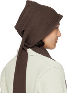 HOMME PLISSÉ ISSEY MIYAKE Brown Beanie Scarf