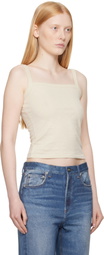 rag & bone Off-White 'The Slub Square Neck' Tank Top