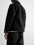 Carhartt WIP - Michigan Corduroy-Trimmed Organic Cotton-Canvas Chore Jacket - Black