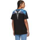 Marcelo Burlon County of Milan Black and Blue Wings T-Shirt