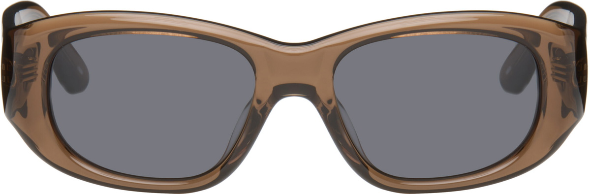 THISTLES Brown 'The Al' Sunglasses