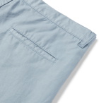 Aspesi - Cotton and Linen-Blend Shorts - Blue