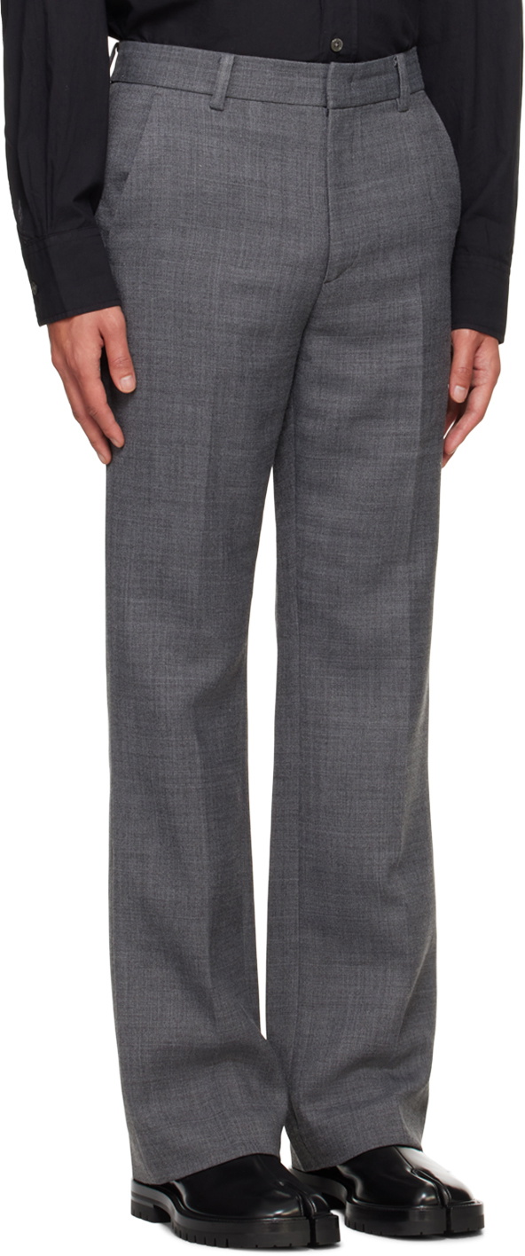 System Gray Bootcut Trousers