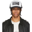 Rhude Black and White Power Equipment Trucker Cap