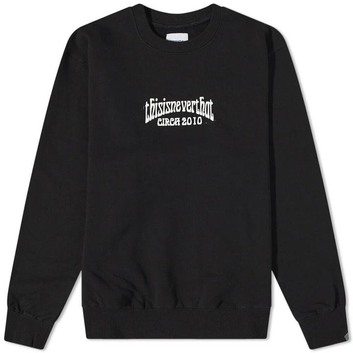 Photo: thisisneverthat Men's RS-Logo Crew Sweat in Black