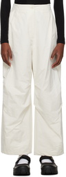 AMOMENTO Off-White Fatigue Trousers