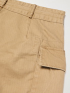 RRL - Campbell Herringbone Cotton Drawstring Cargo Trousers - Brown