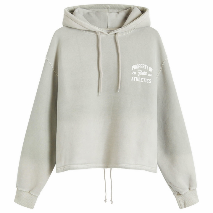 Photo: Patta Men's Athletic Drawcord Hoodie in Limestone