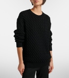 The Row Orus cable-knit cotton and linen sweater