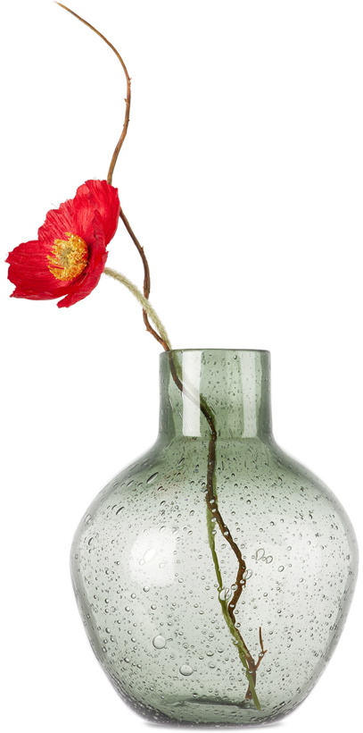 Photo: Misette Green Bubble Glass Vase