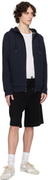 BOSS Navy Zip Hoodie