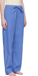 Tekla Blue Poplin Pyjama Pants