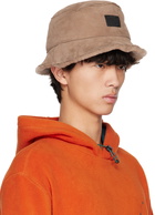 Paul Smith Brown Paneled Shearling Bucket Hat