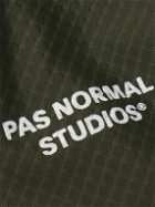 Pas Normal Studios - Essential Logo-Print Stretch-Jersey and Mesh Cycling Bib Shorts - Green