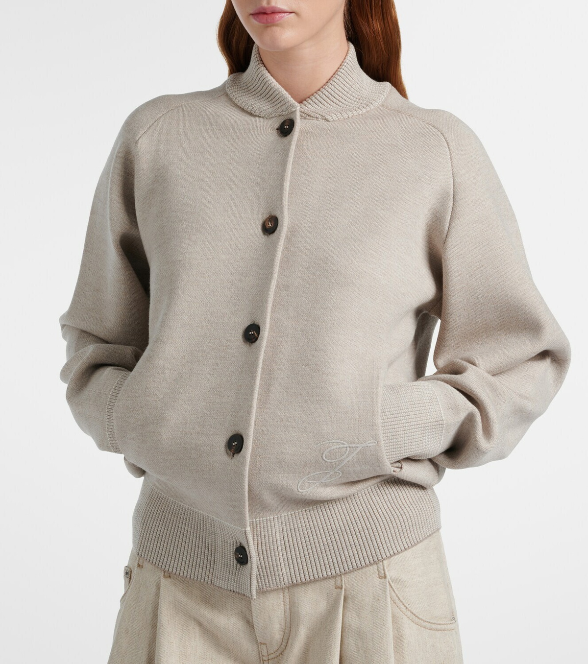 Jacquemus Lavande wool-blend cardigan