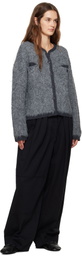 OPEN YY Gray Shaggy Cardigan