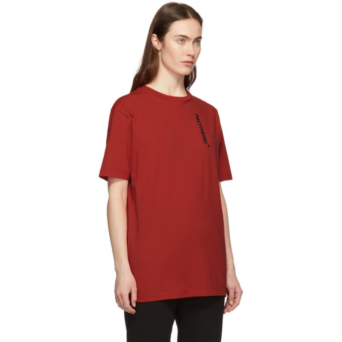 Polythene* Optics Red Silver Stems T-Shirt