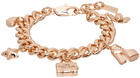 Marc Jacobs Rose Gold 'The Mini Icon Charm' Bracelet