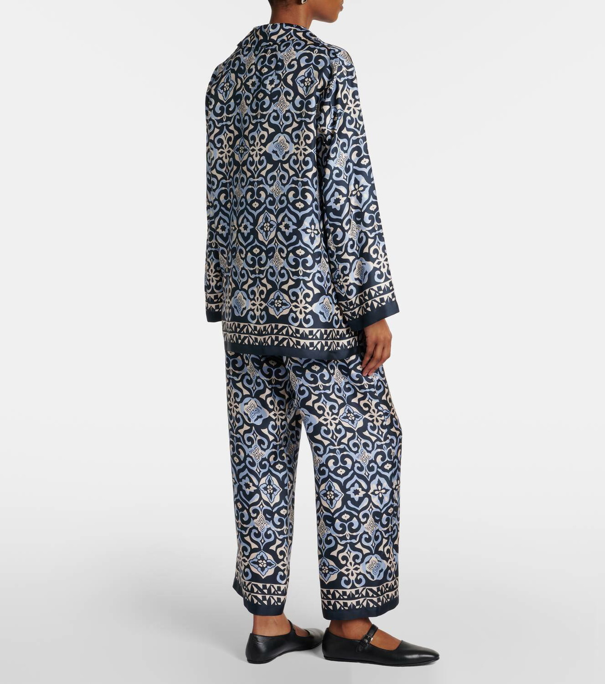Tシャツ・カットソー S Max Mara TIMES - Reversible printed silk shirt Reversible printed silk shirt, mustard | 