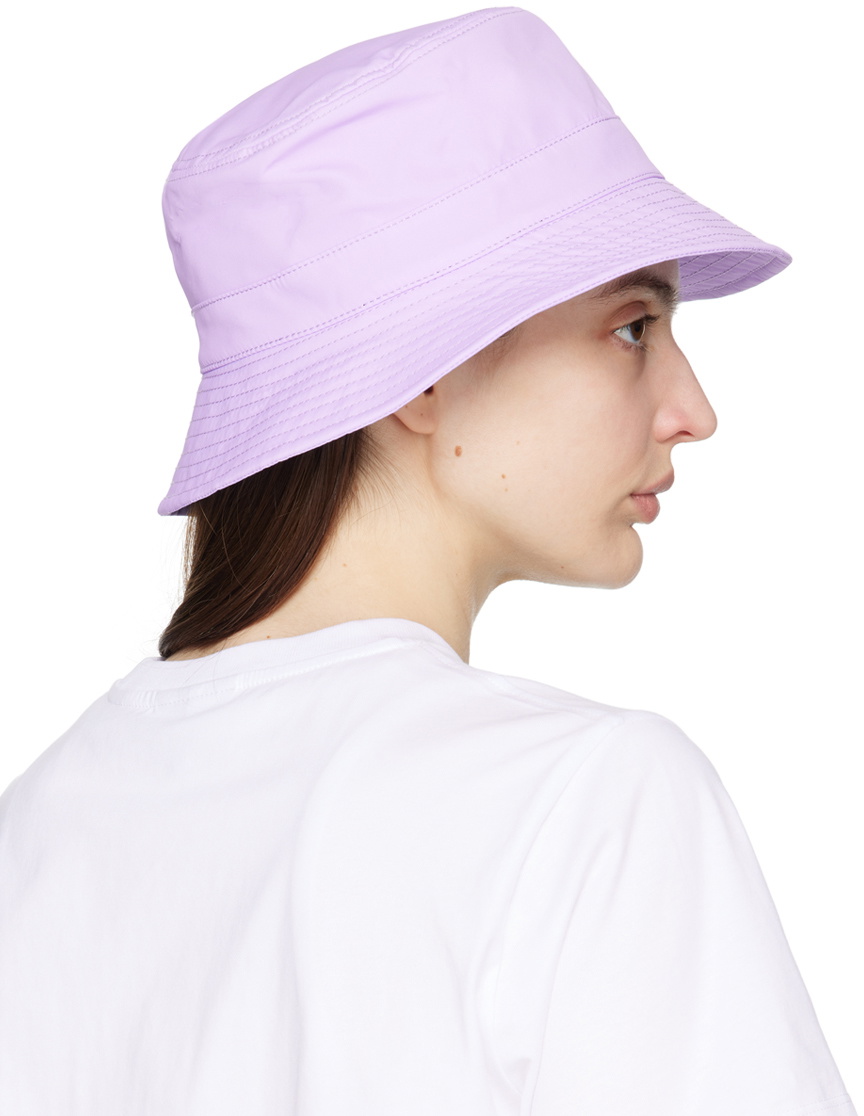 ganni fluo pink bucket hat