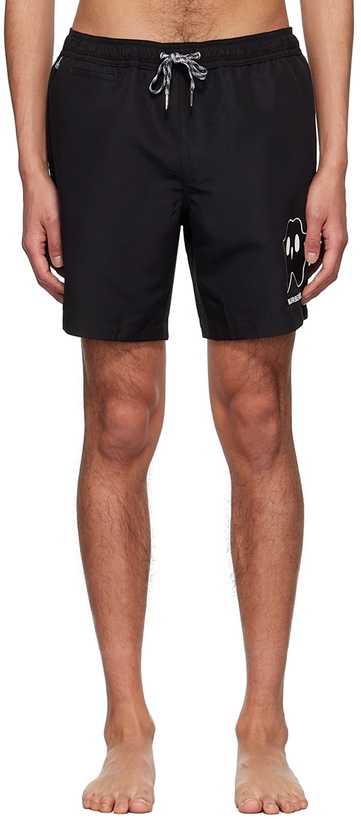 Photo: Burberry Black Polyester Swim Shorts