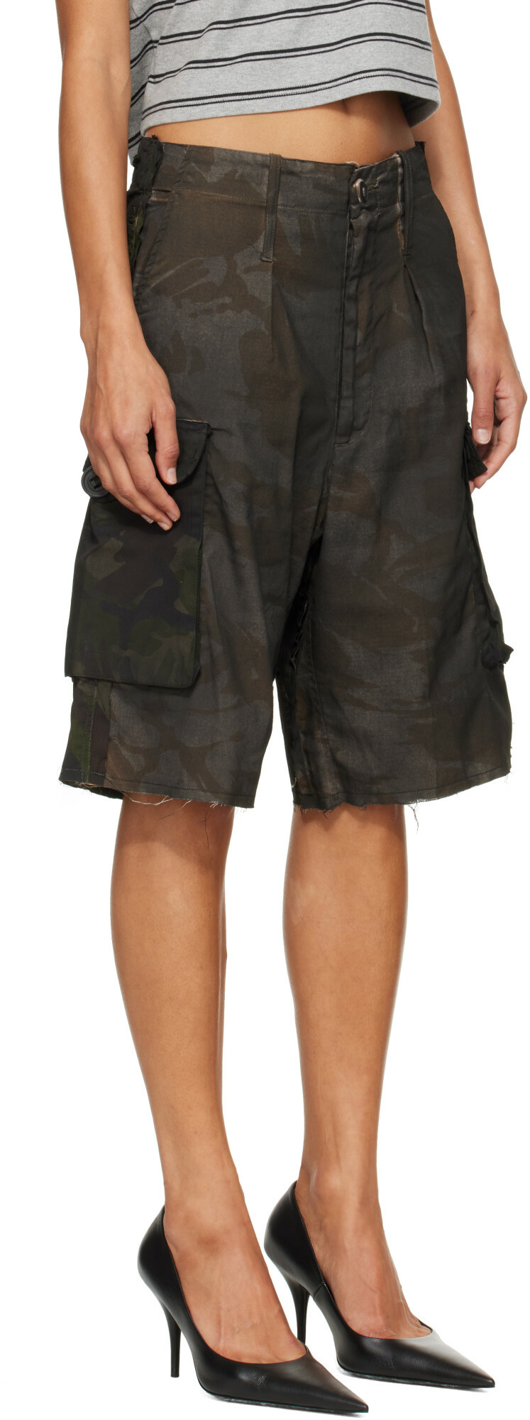 Prototypes Brown Overdyed New Camo Shorts