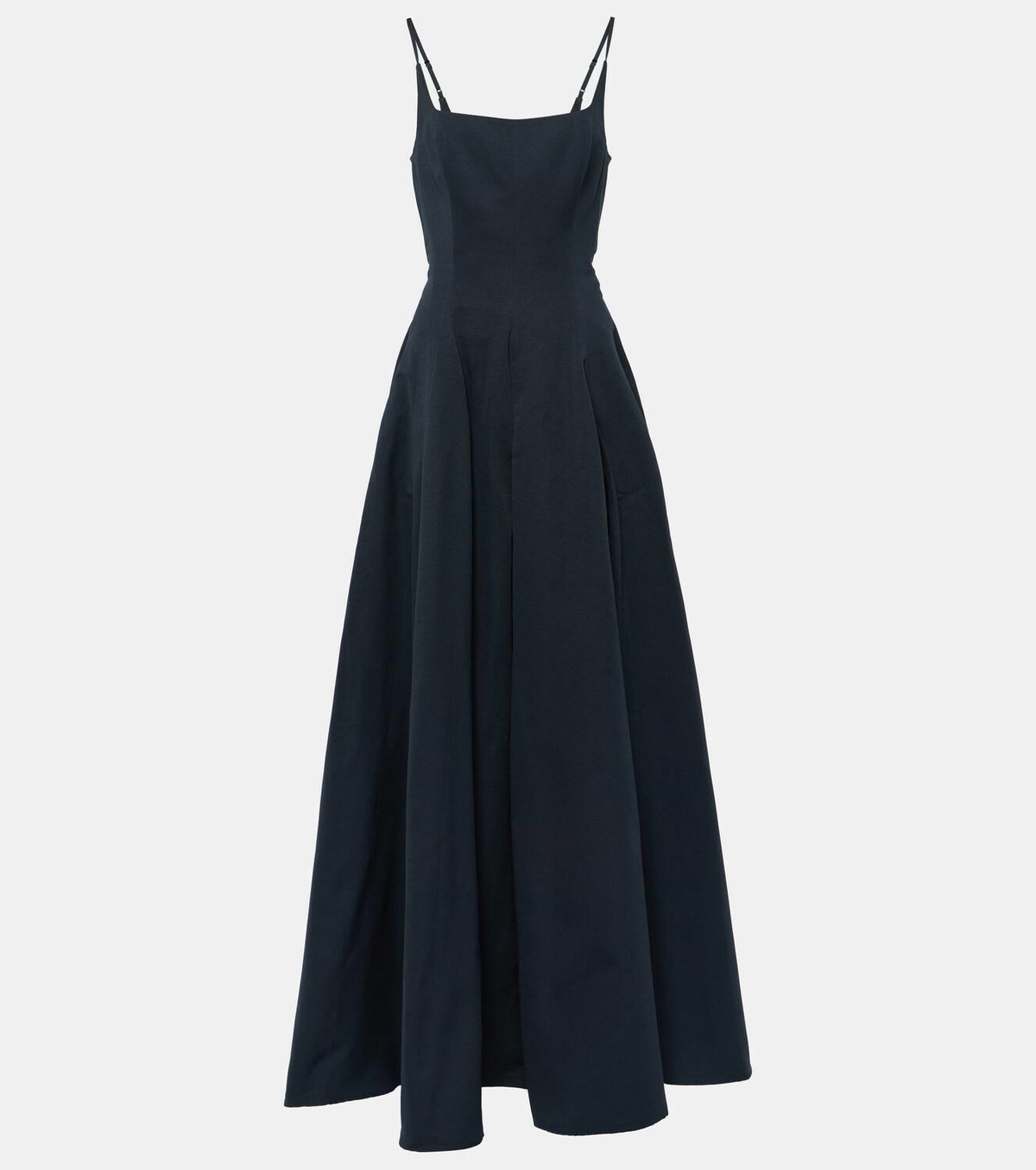 Staud Joli open-back grosgrain maxi dress Staud