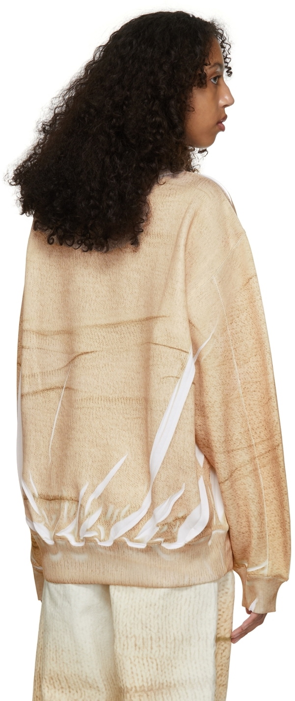 Bianca Saunders Beige Knit Where Sweatshirt