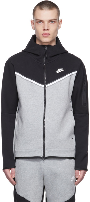Photo: Nike Black & Grey Sportswear Tech Hoodie