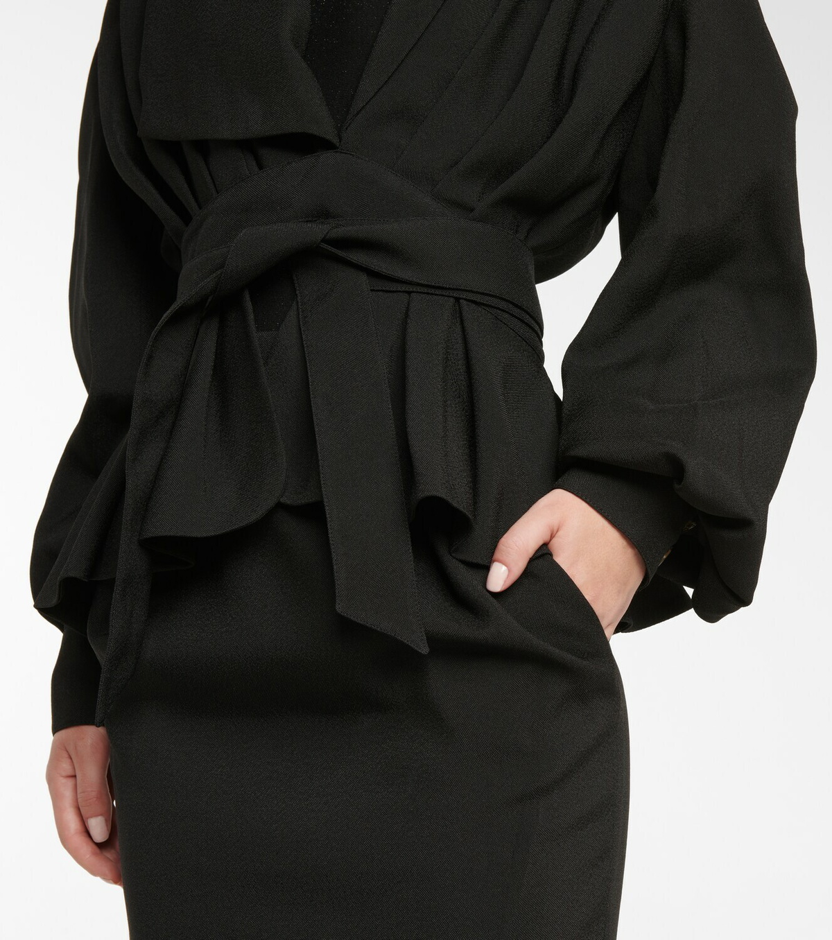 Alexandre Vauthier - Belted peplum jacket