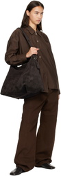 LEMAIRE Brown Belted Messenger Bag