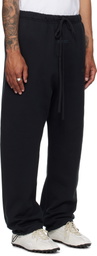 Fear of God ESSENTIALS Black Relaxed Fleece Sweatpants